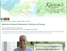 Tablet Screenshot of kareemsrestaurant.com